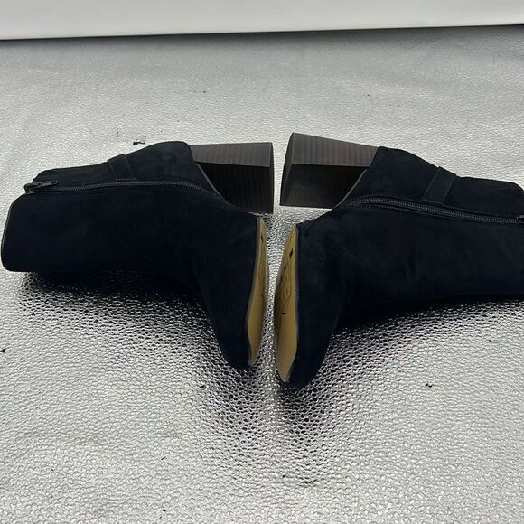 Bella Vita genuine leather suede black ankle bootie 7.5 - Picture 4 of 10